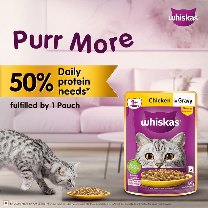 Whiskas Chicken in Gravy Cat Wet Food