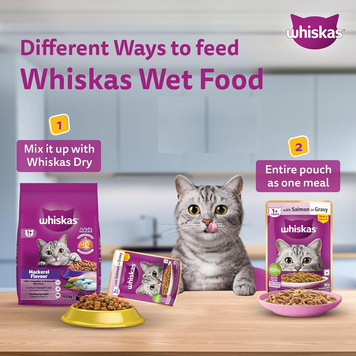 Whiskas Salmon in Gravy Cat Wet Food