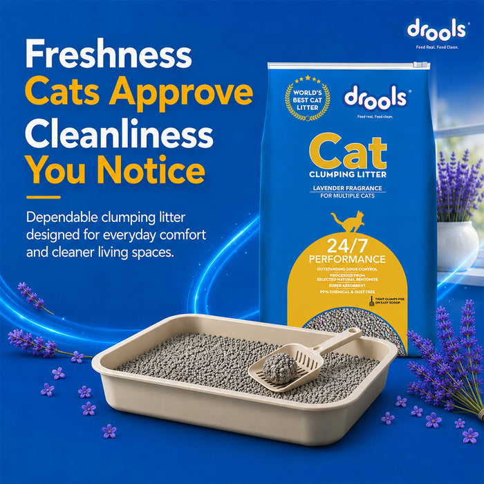 Drools Clumping Lavender Fragrance Cat Litter for Cat