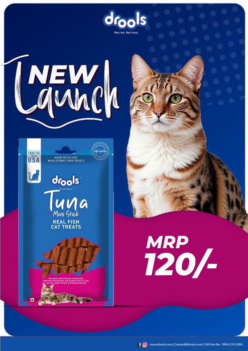 Drools Tuna Mini Sticks Treats for Cat