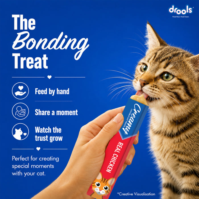 Drools Creamy Real Chicken Sticks Treats for Cat