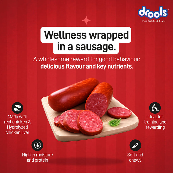 Drools Chicken Sausages Treats for Dog