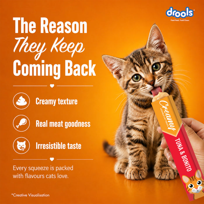 Drools Creamy Treats Tuna & Bonito for Cat