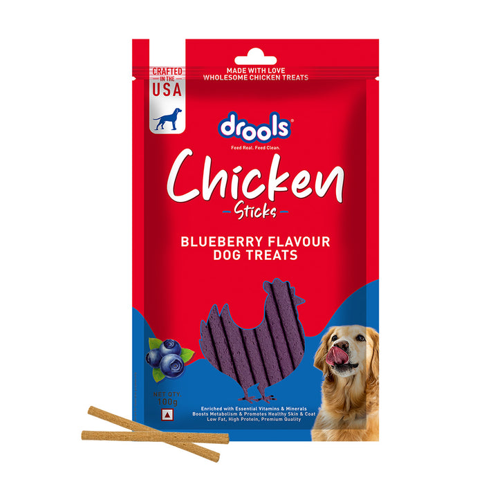 Drools Chicken Blueberry Flavor Treats Sticks for Dog