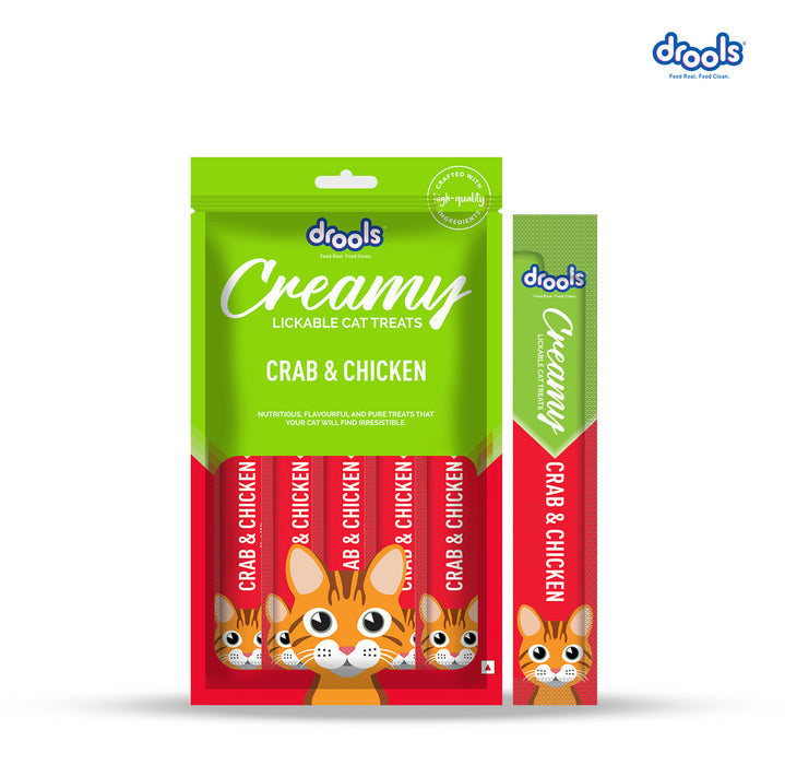 Drools Creamy Crab & Chicken Sticks Treats for Cat