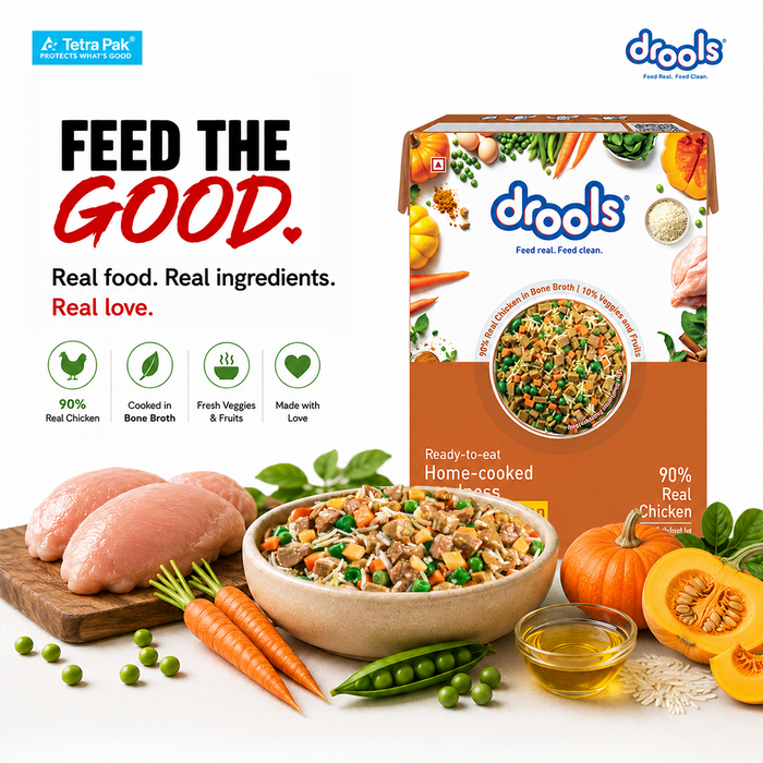 Drools Tetra Pack Real Chicken and Pumpkin Food for Dog