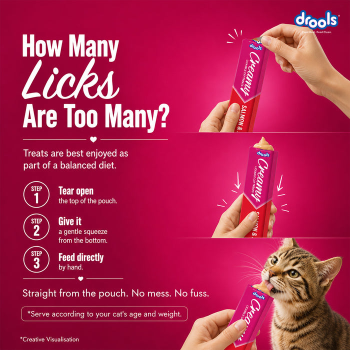 Drools Creamy Salmon & Skipjack Sticks Treats for Cat
