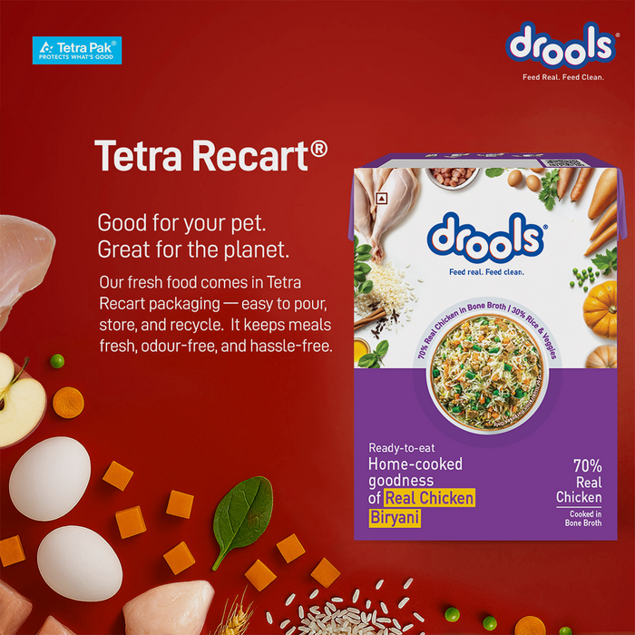 Drools Tetra Pack Real Chicken Biryani Food for Dog