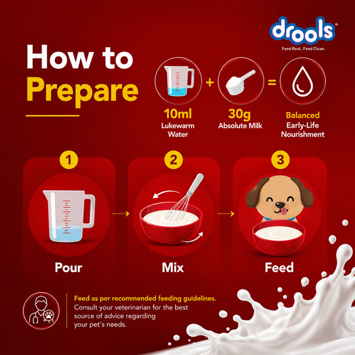 Drools Absolute Newborn Puppy Milk for Dog