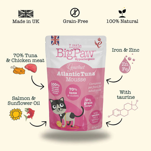 Little Big Paw Gourmet Atlantic Tuna Mousse Cat Food