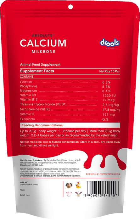 Drools Absolute Calcium Bone for Dogs