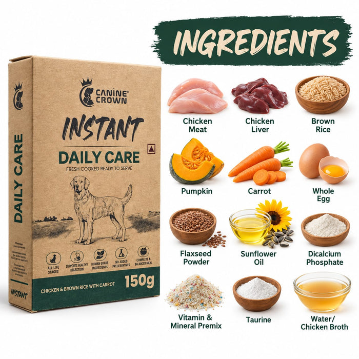 Canine Crown Instant Daily Care Complete Dog Meal