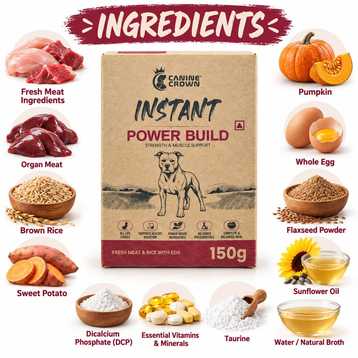 Canine Crown Instant Power Build Complete Dog Meal