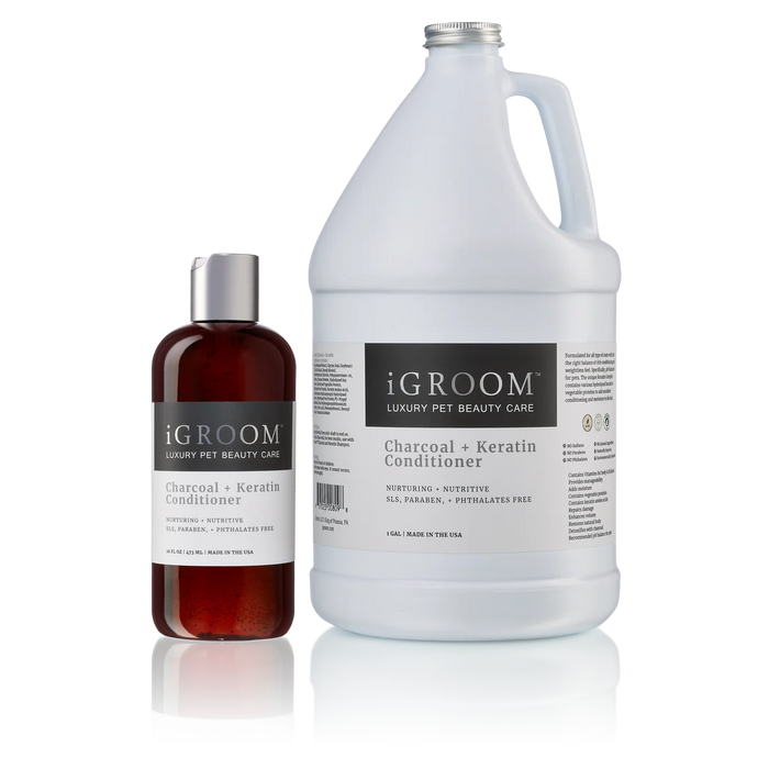 iGroom Charcoal + Keratin Pet Conditioner
