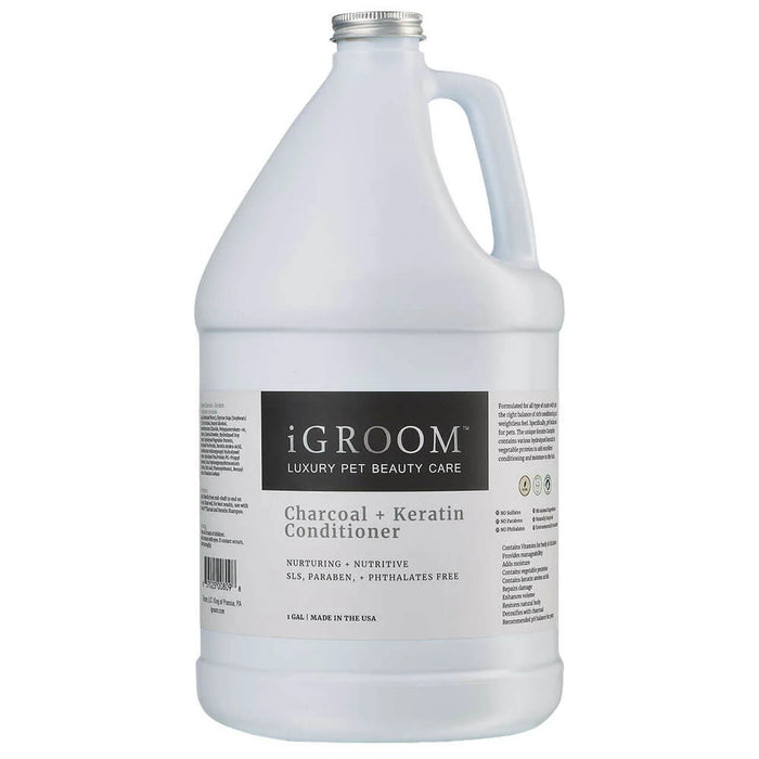 iGroom Charcoal + Keratin Pet Conditioner