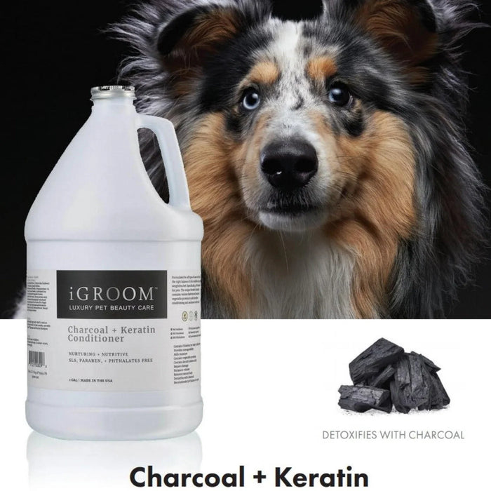 iGroom Charcoal + Keratin Pet Conditioner