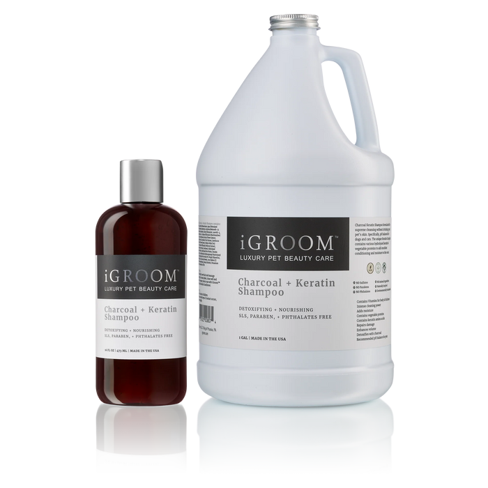 iGroom Charcoal + Keratin Pet Shampoo