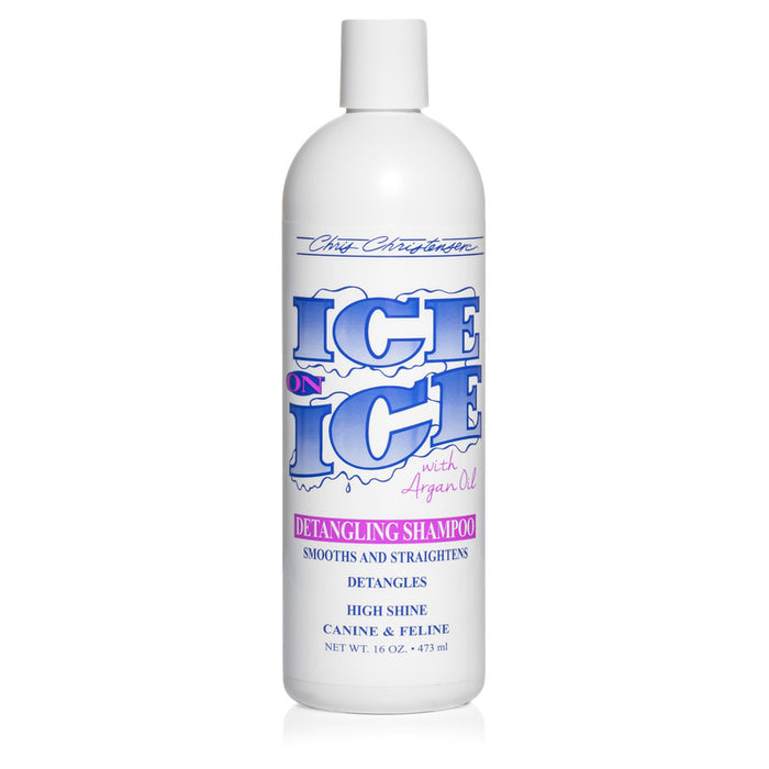 Chris Christensen Ice on Ice Detangling Shampoo for Dogs and Cats bottle front view
