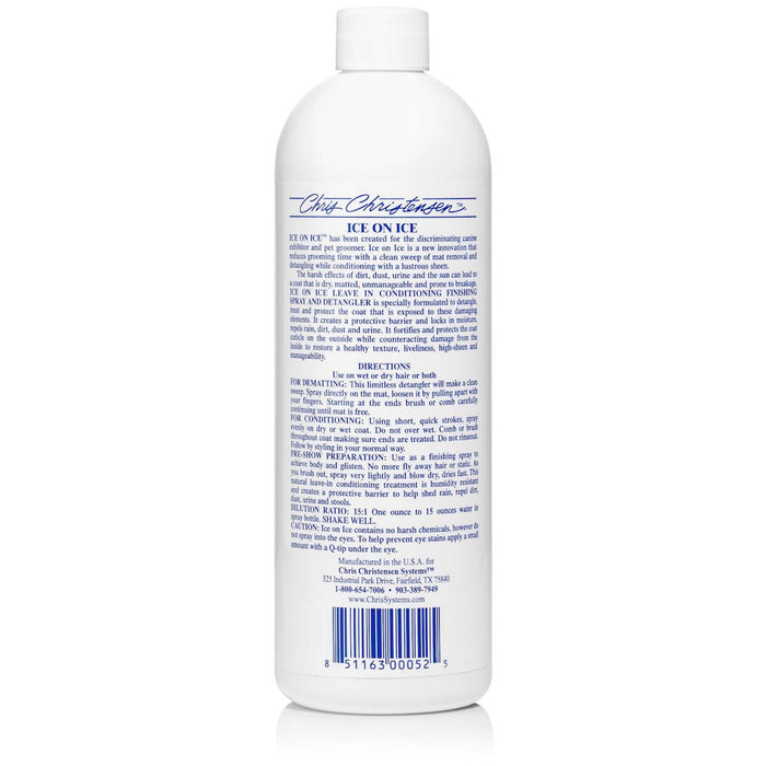 Chris Christensen Ice on Ice Detangling and Finishing Spray Concentrate for Dog
