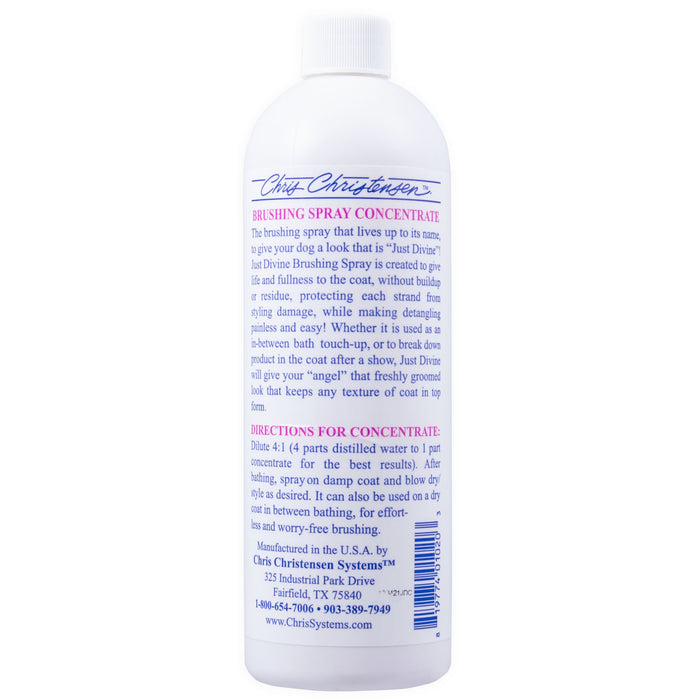 Chris Christensen Just Divine Brushing Spray Concentrate for Dog