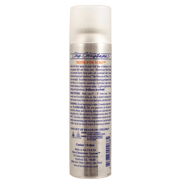 Chris Christensen Shine For Sure Aerosol sprays for Dogs and Cats