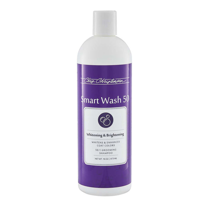 Chris Christensen Smart Wash50 Whitening and Brightening Shampoo for Dogs bottle front view