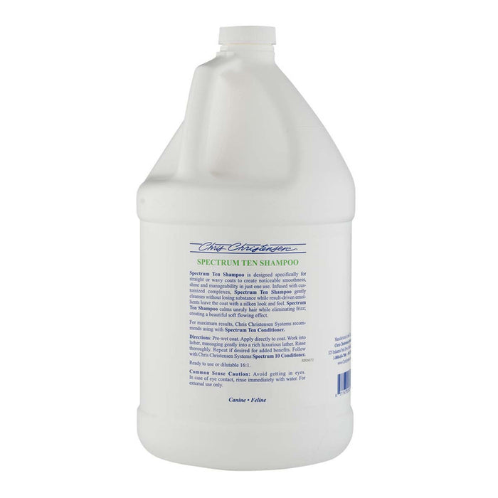 Chris Christensen Spectrum Ten Soft Coat Shampoo for Dogs and Cats product display