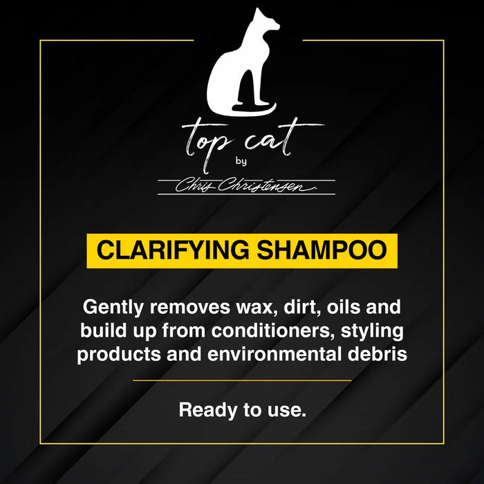 Chris Christensen Top Cat Clarifying Shampoo for Cats bottle label