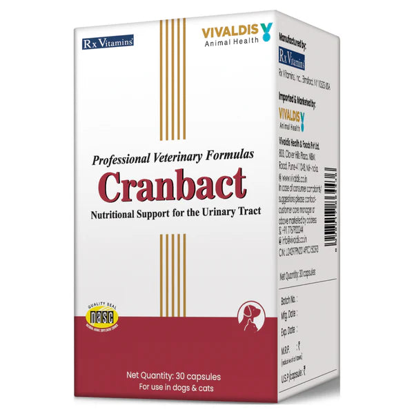 Cranbact Nutritional Support for The Urinary Tract for Dogs and Cats