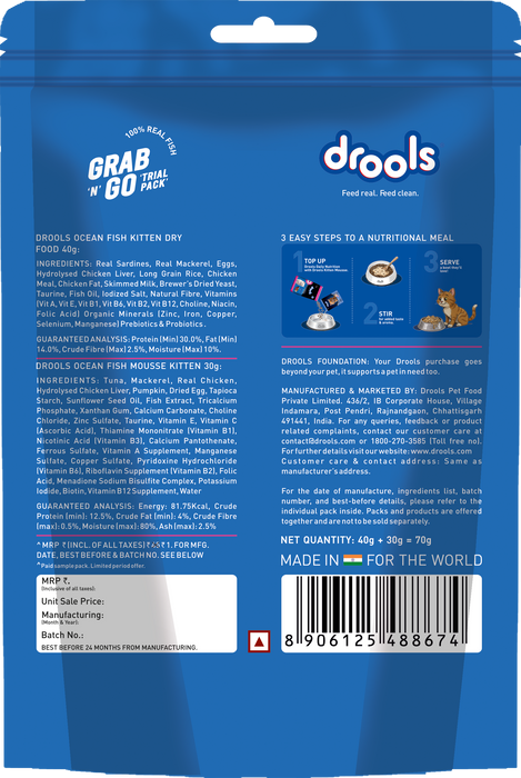 Drools Double Nutrition Kitten Food for Cat