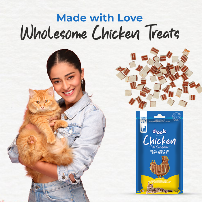 Drools Chicken Cod Sandwich Treats for Cat