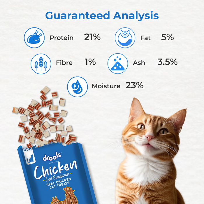 Drools Chicken Cod Sandwich Treats for Cat