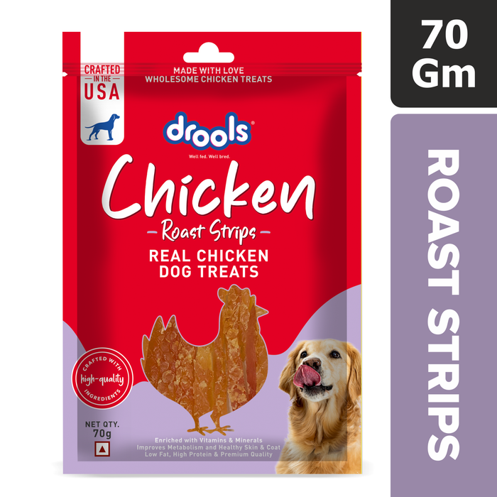 Drools Chicken Roast Strips Treats for Dog