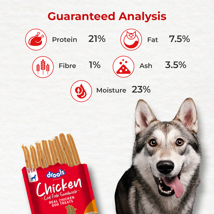Drools Cod Fish Sandwich Treats for Dog