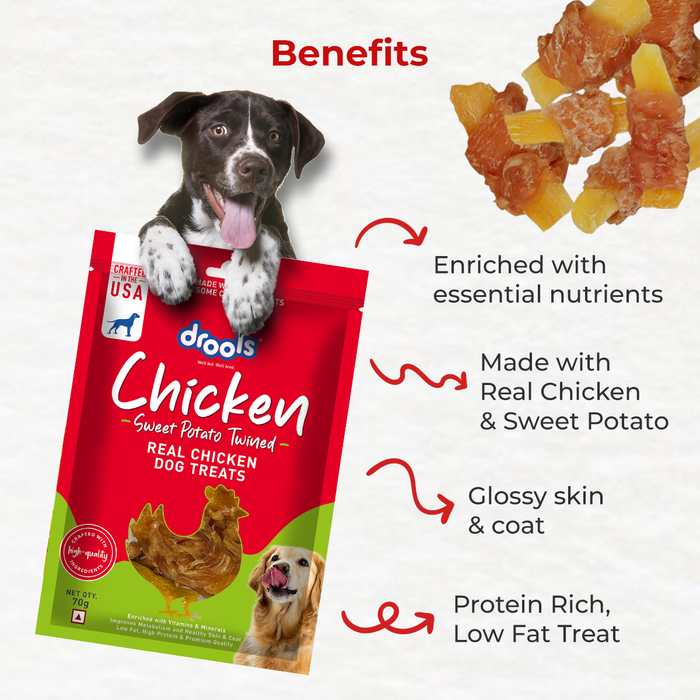 Drools Sweet Potato Twined Treats for Dog