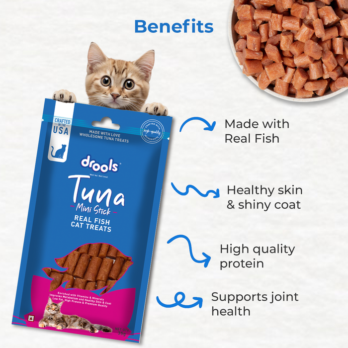 Drools Tuna Mini Sticks Treats for Cat