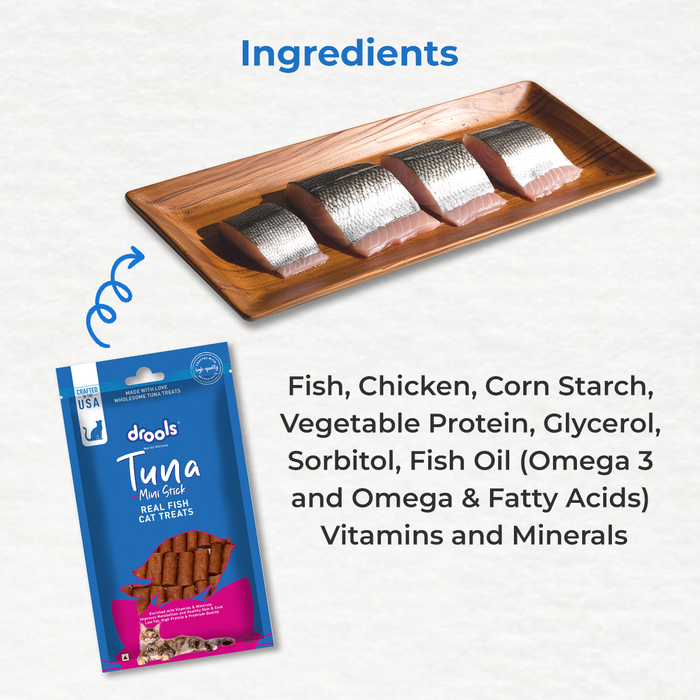 Drools Tuna Mini Sticks Treats for Cat