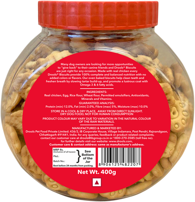 Drools Chicken and Egg Biscuit Treats for Dog