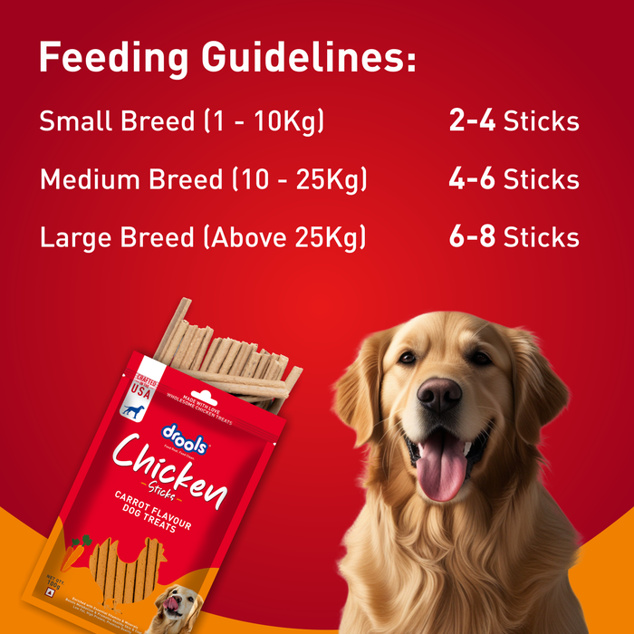 Drools Real Chicken Flavor Treats Sticks for Dog