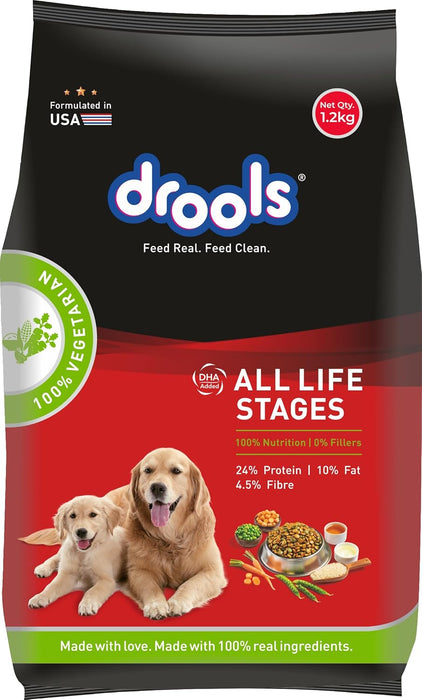 Drools All Lifestages 100% Veg Dry Dog Food for Dog