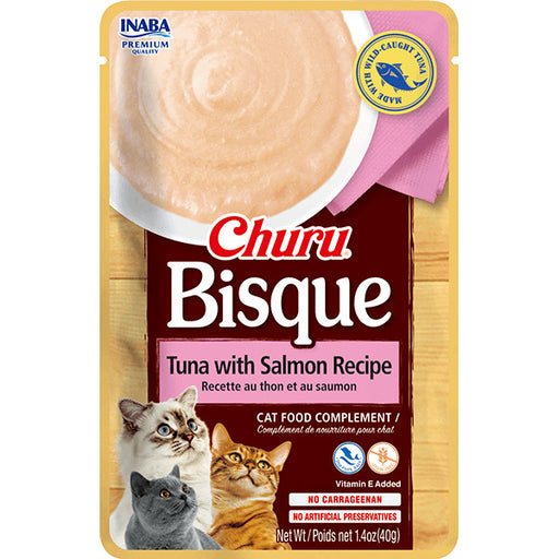 Inaba Churu Bisque Tuna with Salmon Recipe cat treat