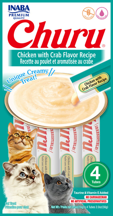 Inaba Churu Chicken with Crab Flavor Recipe cat treat