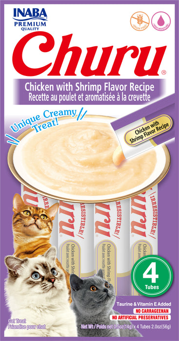 Inaba Churu Chicken with Shrimp Flavor Recipe cat treat