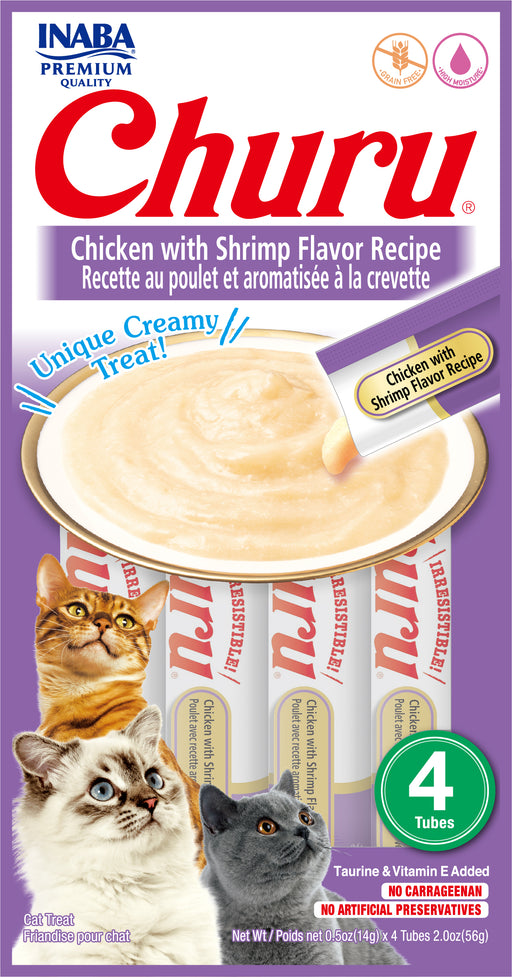 Inaba Churu Chicken with Shrimp Flavor Recipe cat treat