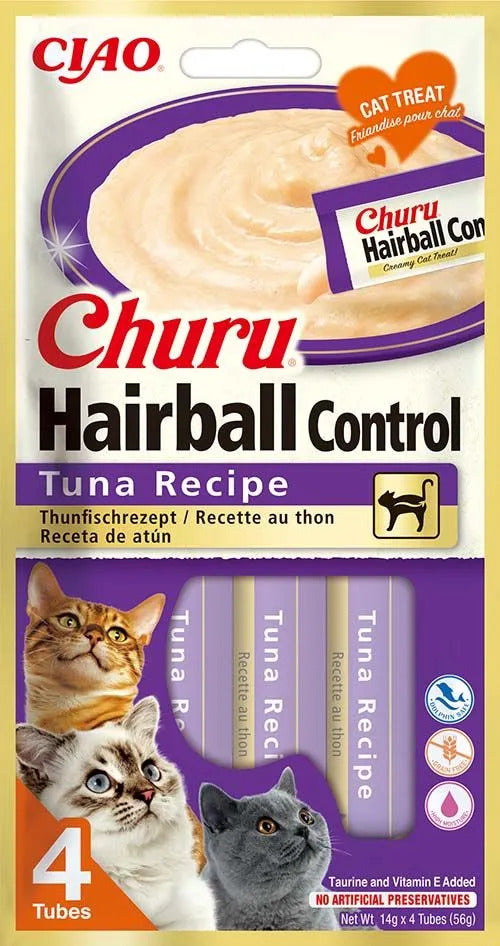 Inaba Churu For Hairball Tuna cat treat