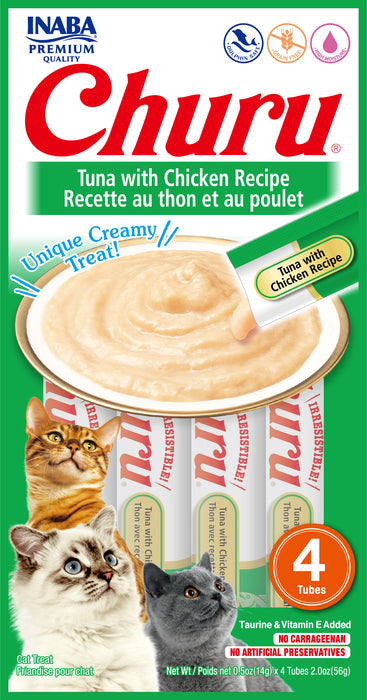 Inaba Churu Tuna With Chicken Recipe cat treat