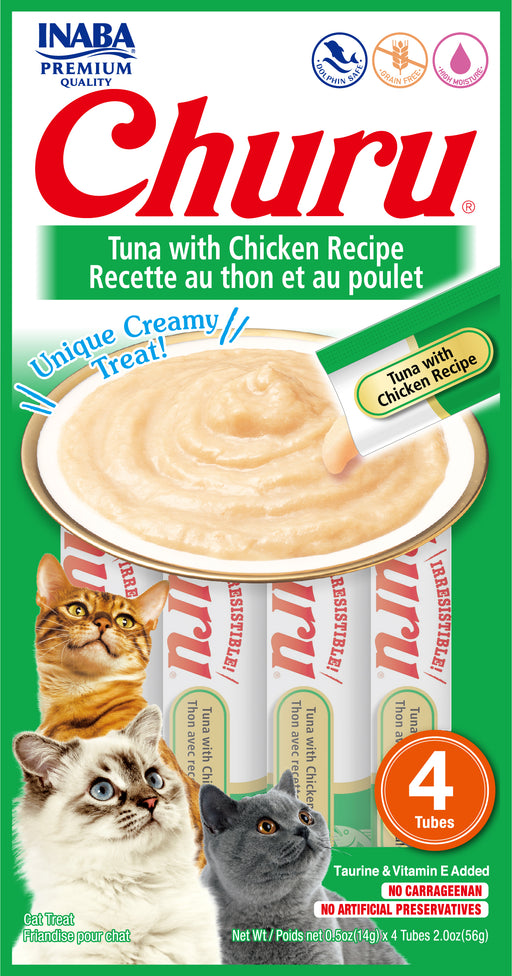 Inaba Churu Tuna With Chicken Recipe cat treat