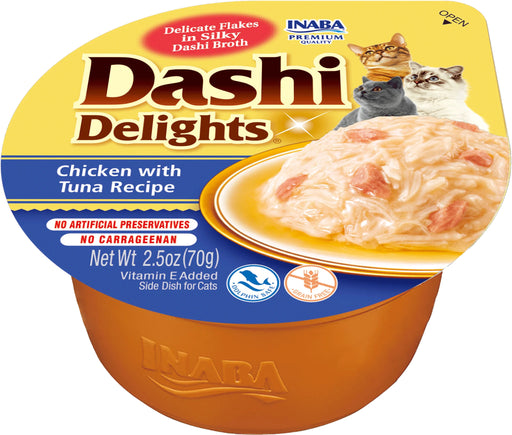 Inaba Dashi Delights Chicken with Tuna Recipe cat wet food
