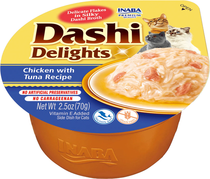 Inaba Dashi Delights Chicken with Tuna Recipe cat wet food