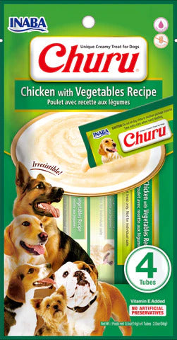 Inaba Dog Churu Chicken with Vegetables Recipe dog treat